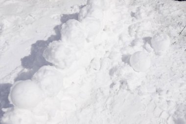 Kale duvarı doku kar. Winter park