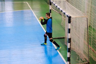 Hedef, alan, Futsal top sahası spor salonu kapalı, futbol spor sahası içinde kaleci