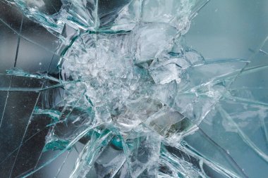 Ateşli silahlar bullethole kurşun geçirmez Cam üzerinde çatlaklar arka plan