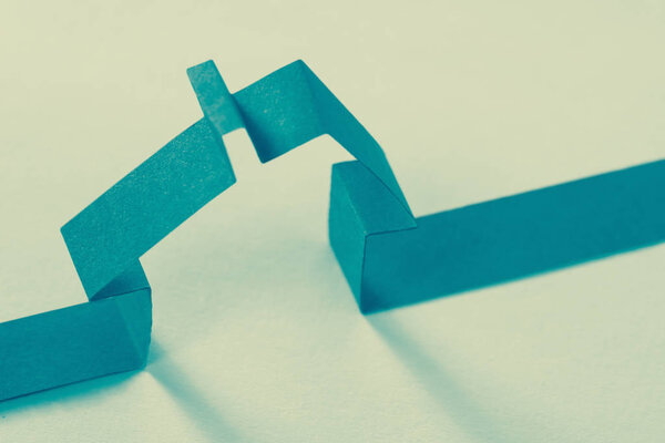 Paper abstract house. Insurance of real estate.