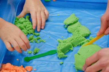 Çocuk oyun Kinetik kum