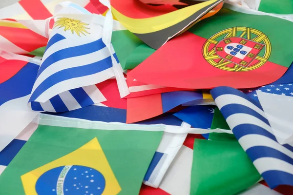 Banderas de todas las naciones del mundo — Foto de Stock