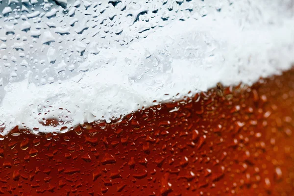 Background beer with foam and bubbles