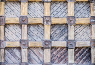 Eski ahşap kapı kapı arka plan yakın çekim