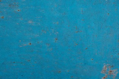 eski bir peeling boya ile mavi paslı metal doku
