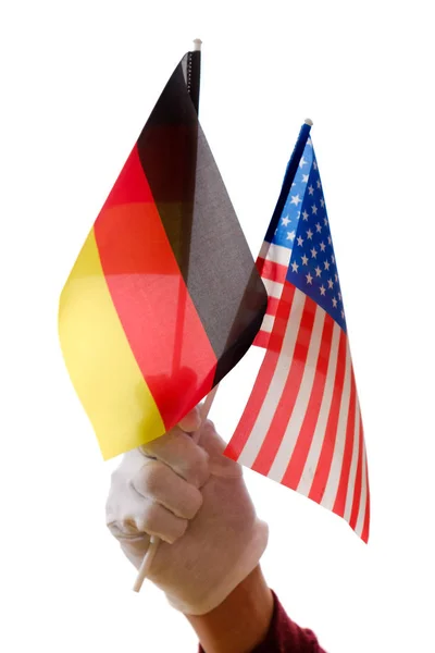 Bandera de Alemania y Estados Unidos —  Fotos de Stock