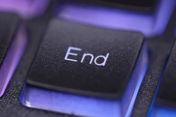 End key on keyboard macro — Stock Photo, Image