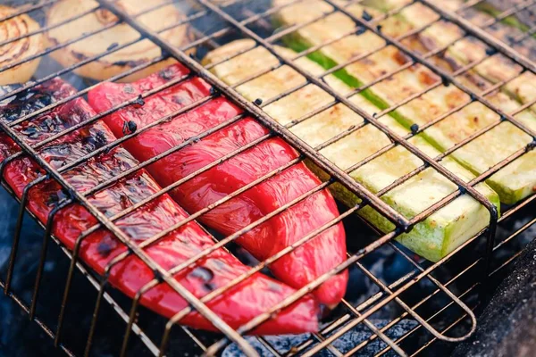 Legume grătar marinadă bbq sănătos, aperitiv cina . — Fotografie, imagine de stoc