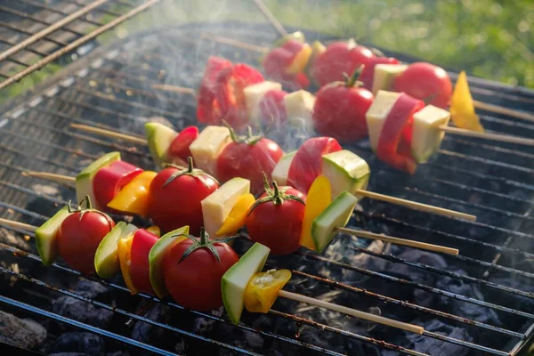 Verdure grigliata marinata barbecue sano, verdure . — Foto Stock