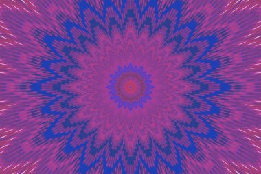 mor desenli mandala kaleydoskop. motifler dekor.