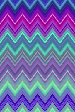 Disko dansı partisi sembolü zigzag. 90 'lar.