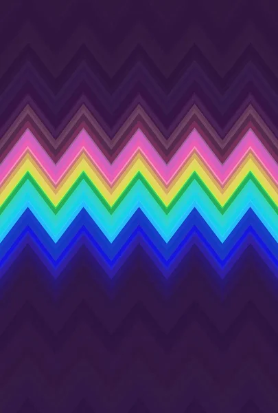 Holographique chevron zigzag motif fond. pastel dégradé . — Photo