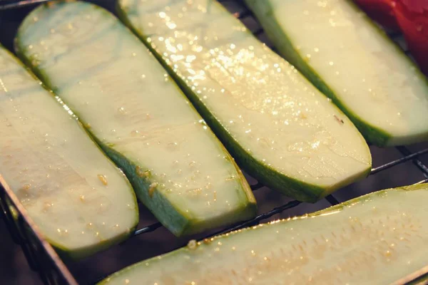 Grönsaker grill marinad bbq friska, rostade aptitretare. — Stockfoto