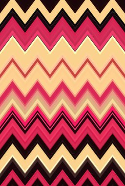 Moda sembolü zikzak motifi. desen çizimi.