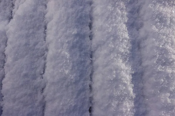 Fondo de nieve fresca macro primer plano con espacio de copia — Foto de Stock