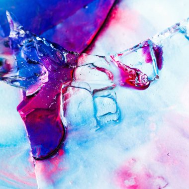 Buz dokusu arka plan mürekkebi, beyaz.