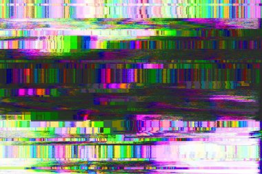 Glitch no signal background pixel noise display tv, vhs interference. clipart