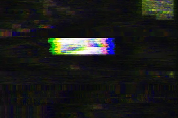 Glitch Ingen Signal Bakgrund Pixel Buller Display Tapet Korn — Stockfoto