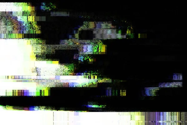 Glitch Pas Signal Pixel Fond Bruit Affichage Modèle Écran — Photo
