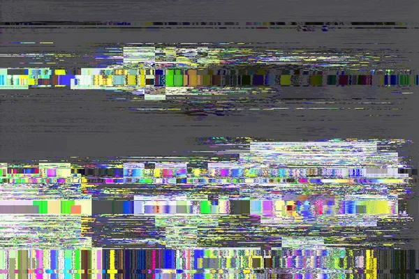 グリッチなし信号背景ピクセルノイズディスプレイテレビ 悪いアナログ — ストック写真