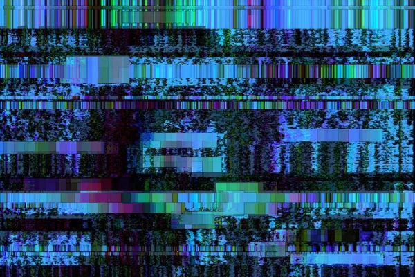 Falha Sem Sinal Fundo Pixel Exibição Ruído Televisão Distorção — Fotografia de Stock