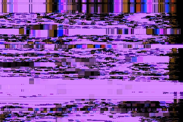 Glitch Pas Signal Pixel Fond Bruit Affichage Texture Télévision — Photo