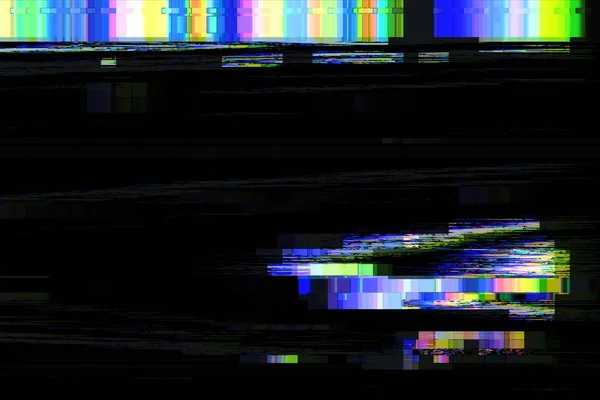 Falha Sem Sinal Fundo Pixel Exibição Ruído Sinal Danificado — Fotografia de Stock