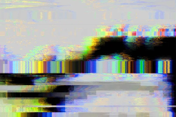 Glitch Signal Background Pixel Noise Display Screen — Stock Photo, Image