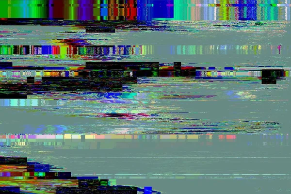 Glitch无信号背景像素噪声显示电视机 模拟晶粒 — 图库照片