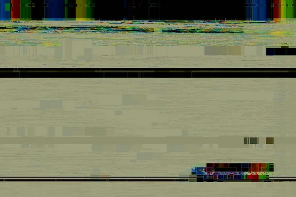グリッチなし信号背景ピクセルノイズディスプレイテレビ コンピュータが破損 — ストック写真