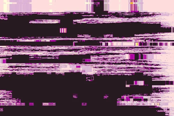 Glitch Nessun Segnale Sfondo Pixel Rumore Display Interferenza Carta Parati — Foto Stock