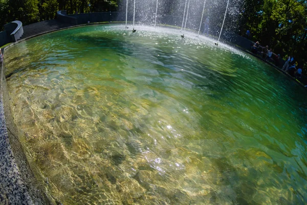 Fountain Water Nature Flow Stream Urban — Stock Photo, Image