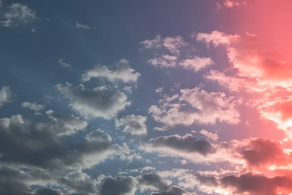 Coucher Lever Soleil Nuage Ciel Nature Été Lumière Bleu — Photo