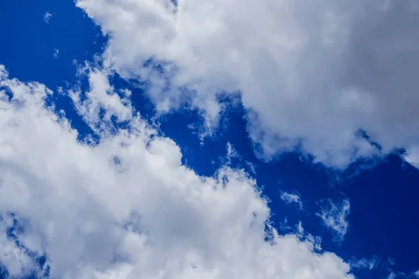 Cielo Aria Cielo Con Giorno Colore Blu Sfondo Natura Leggera — Foto Stock