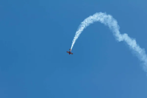 Flugzeug Flugzeug Und Sportflieger Flügelflug — Stockfoto