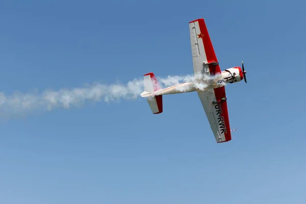 Avión Exhibición Avión Aviación Deportiva Equipo — Foto de Stock