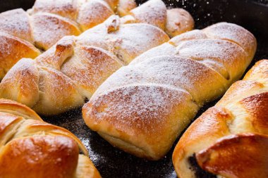 Kahvaltı pastası için tatlı ve tatlı, taze..