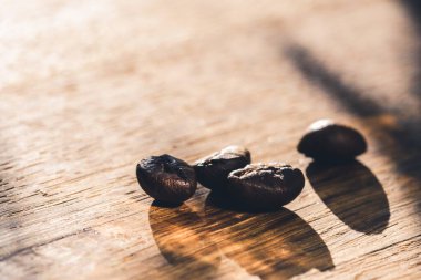 Makro mahsullü kahve çekirdekleri.