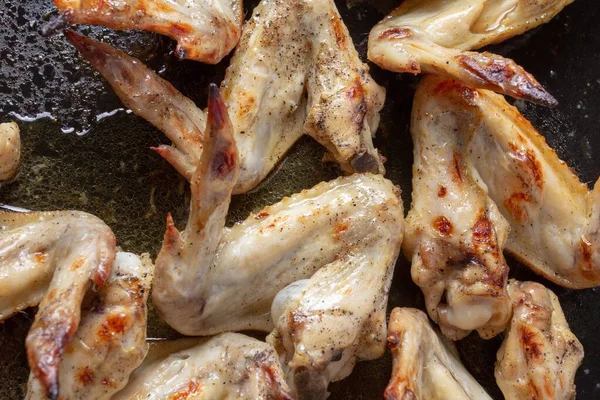 Chicken Wings Büffel Grill Essen Gericht Gebraten Vorspeise — Stockfoto