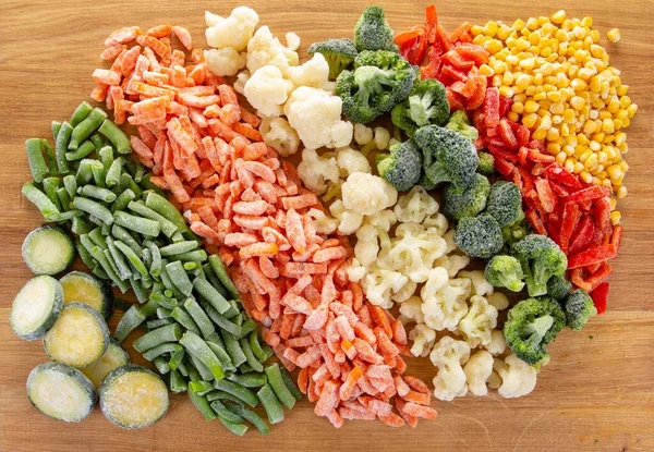 Warzywa Żywności Mróz Tle Zbliżenie Zdrowe Odżywianie Naturalne — Zdjęcie stockowe