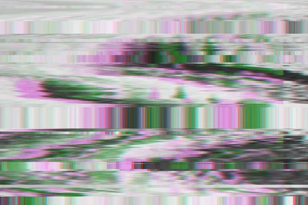 Glitch Δεν Σήμα Φόντο Pixel Noise Οθόνη Τηλεόρασης Vhs Υφή — Φωτογραφία Αρχείου
