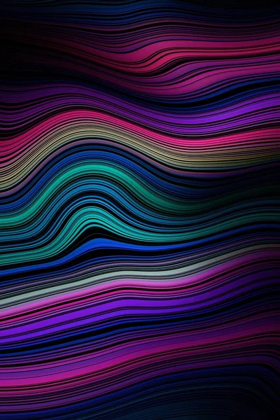 Wellenlinien Muster Bedecken Hintergrundstreifen Design Abstrakt — Stockfoto