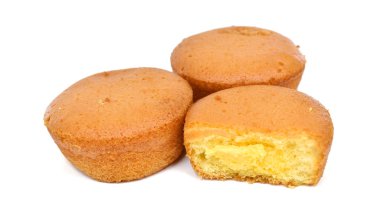 Kurabiye kreması beyaz arkaplanda izole edildi