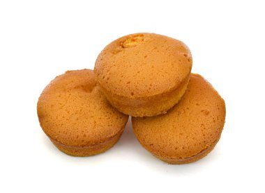 Kurabiye kreması beyaz arkaplanda izole edildi