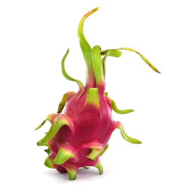 Beyaz arkaplanda Ejder Meyvesi izole