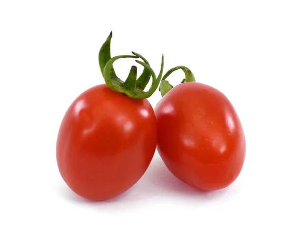 Tomates Cereza Fruta Aislada Sobre Fondo Blanco —  Fotos de Stock
