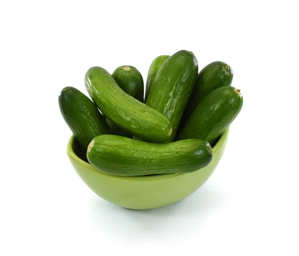 Fresh Cucumber White Background — Stock Photo, Image