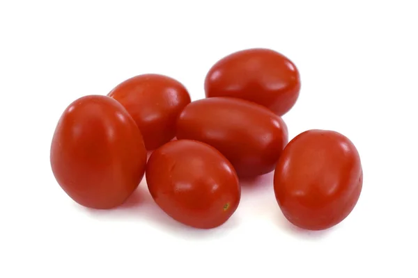 Pomodori Ciliegia Frutta Isolata Sfondo Bianco — Foto Stock