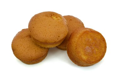 Kurabiye kreması beyaz arkaplanda izole edildi 