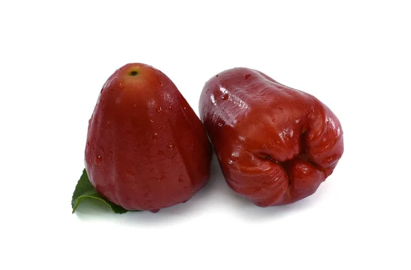 Mela Malese Syzygium Frutto Malaccense Frutta Campana Isolato Sfondo Bianco — Foto Stock